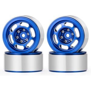 1.3 Aluminum Beadlock Wheel Rims for SCX24 TRX4M FCX24 1/24 1/18 RC Crawler C...